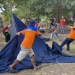 Cepat, Tanggap, dan Tangguh: Destana Rajabasa Gelar Lomba Mendirikan Tenda Barak dalam Rangka HUT RI ke-81